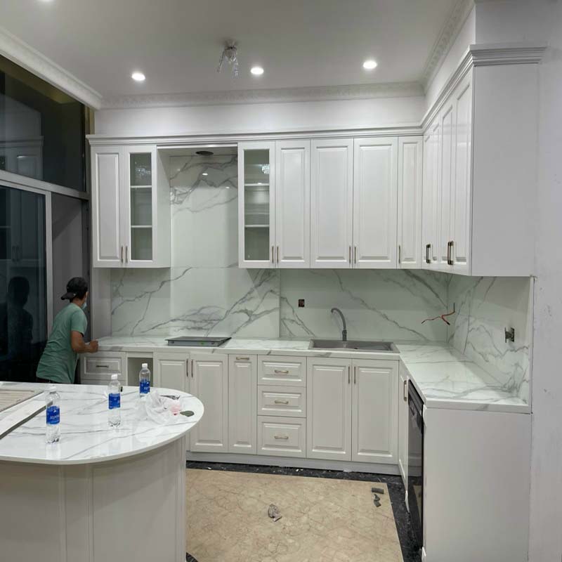 Đá hoa cương bếp rẻ nhất kim thịnh phát làm bàn bếp