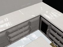 Đá hoa cương bếp rẻ nhất kim thịnh phát cắt bàn bếpg